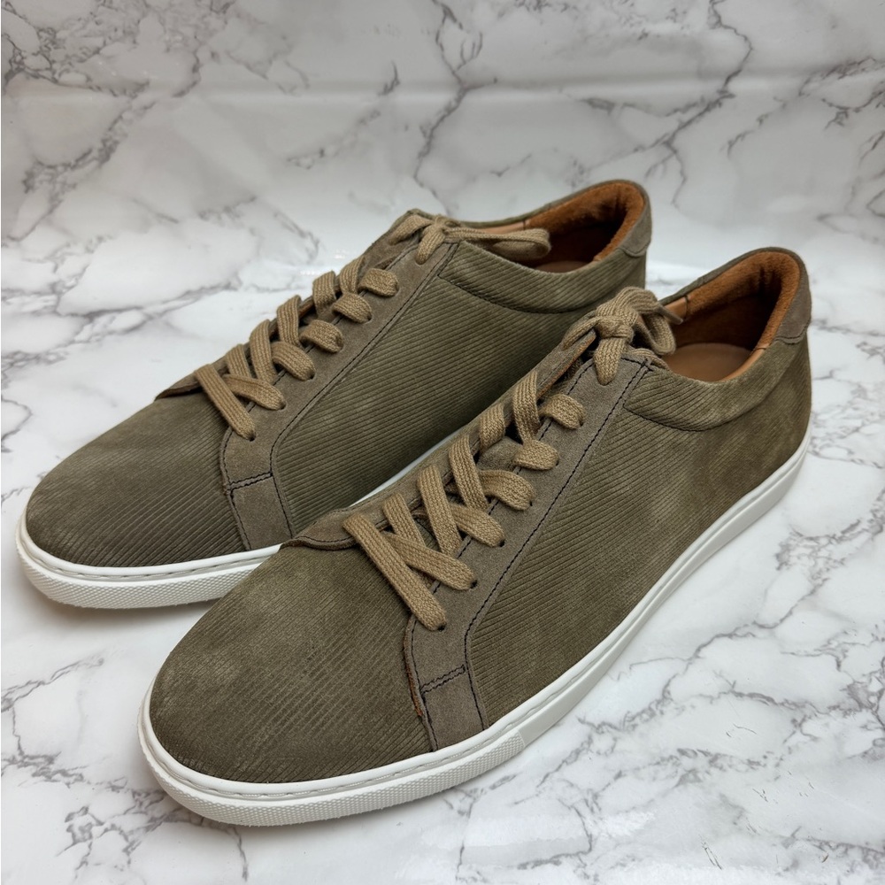 Men’s Allen Edmonds Courtside Tobaco Corduroy Texture Suede US Size 11,5